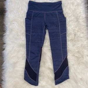 ATHLETA BLUE ATHLETIC LEGGINGS